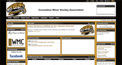 Desktop Screenshot of coronationhockey.com