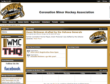 Tablet Screenshot of coronationhockey.com